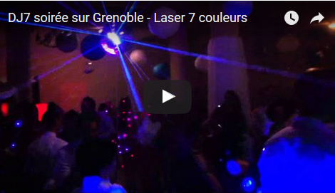 DJ7 soirée sur Grenoble – Laser et boule à facettes – Mariage Isère